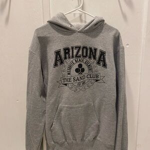 Heather Gray Collegiate Sweatshirt with Varsity Font